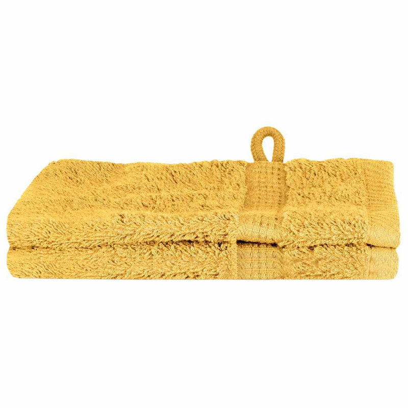  Washcloths 2 Pcs Cotton, Gold
