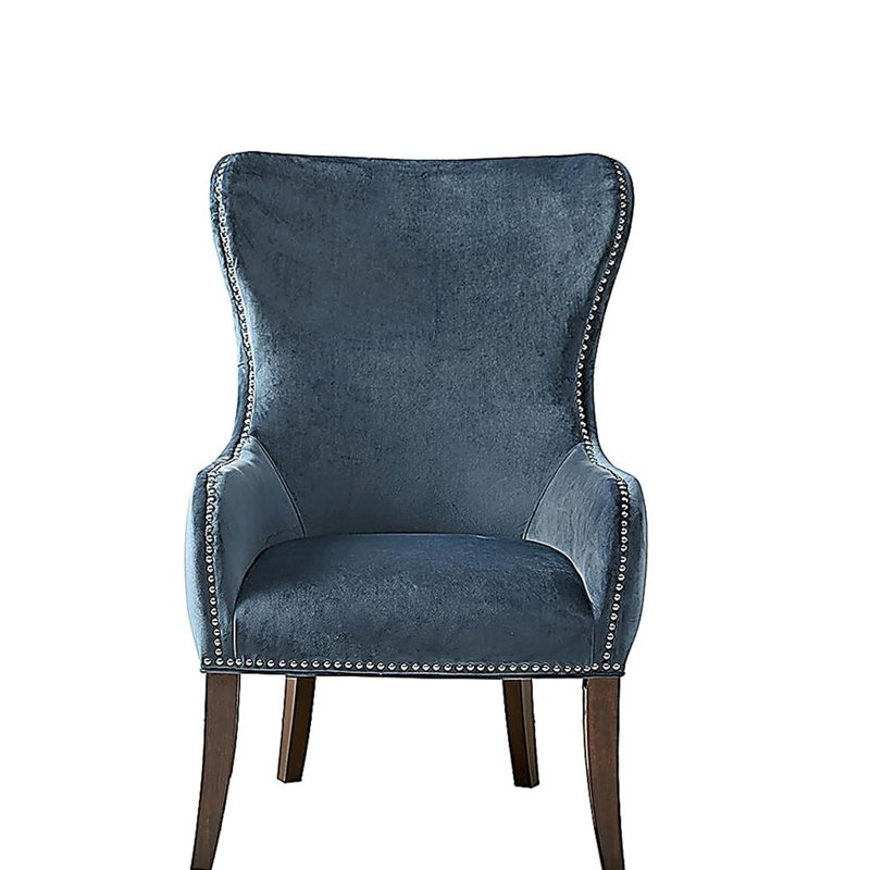 Button Tufted Back Accent Chair