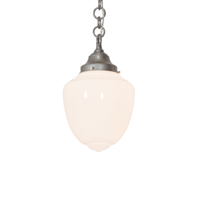 Baccari 1 - Light Nickel Single Pendant