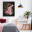 Bottes roses occidentales chic, giclée, design par Creative Studio-130757847-130757844