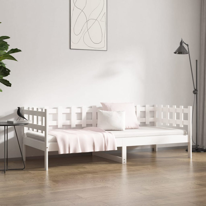 Juanda Solid Wood, White, European Single (90 x 200cm)