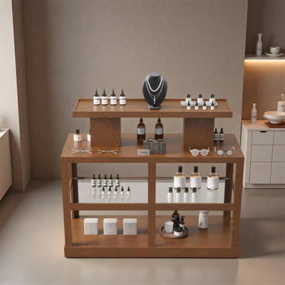 Vitrine rétro tendance, robuste et durable, pouvant être utilisée dans les boutiques.
