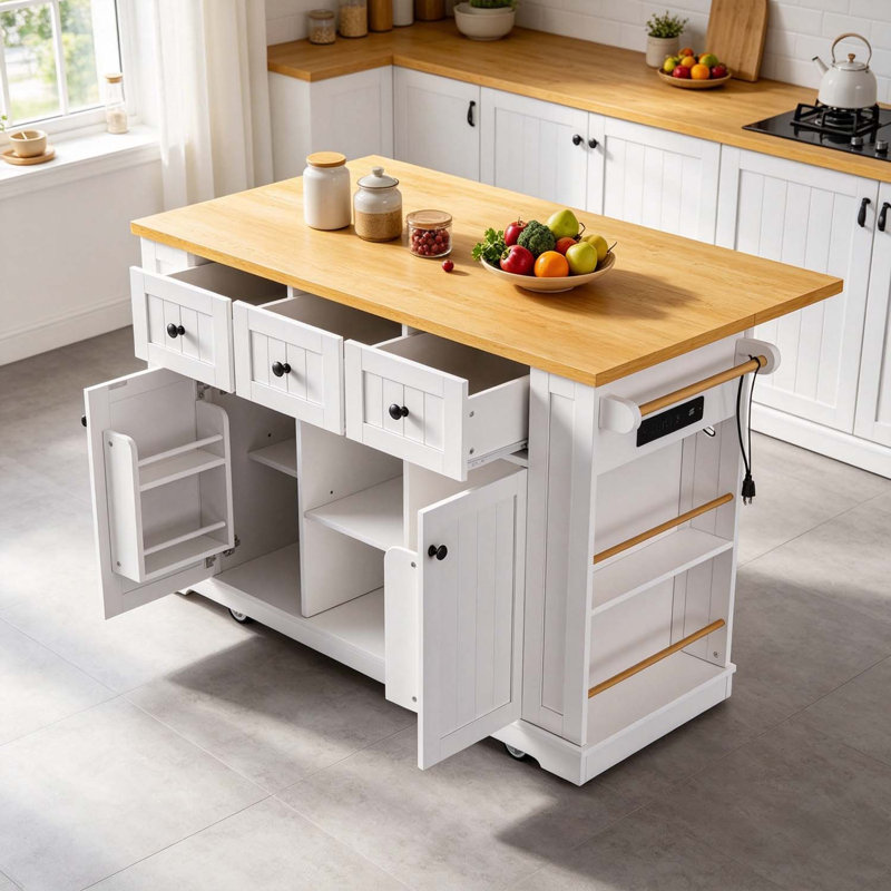 Îlot de cuisine, White
