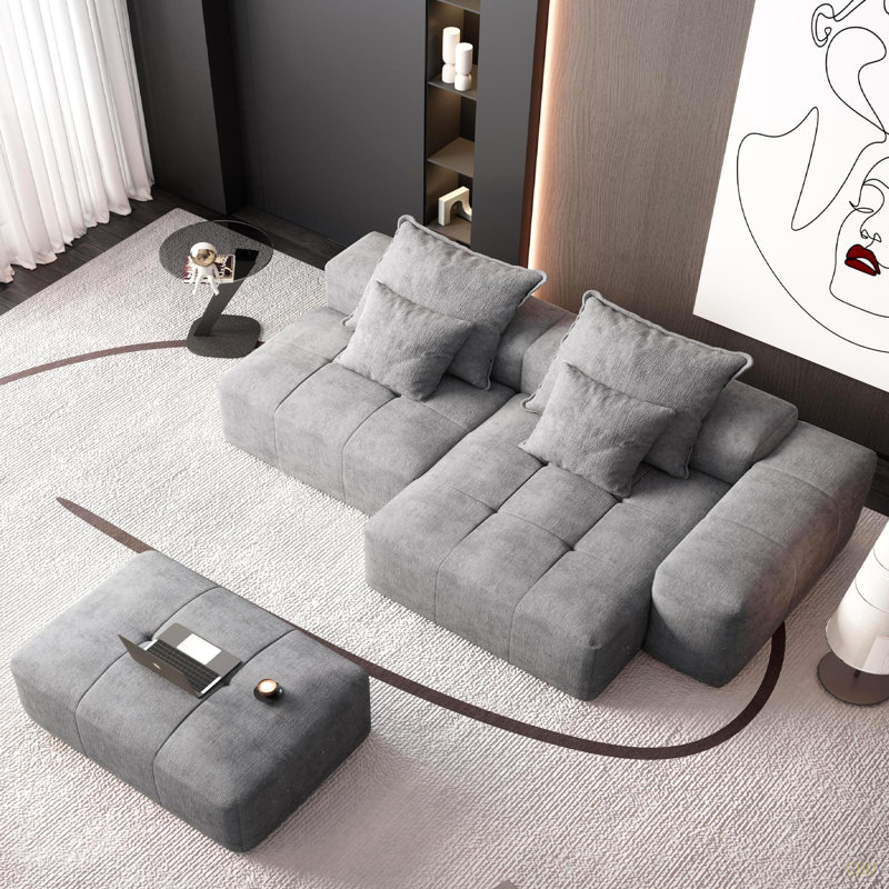 Canapé modulaire surdimensionné Modern, Gris