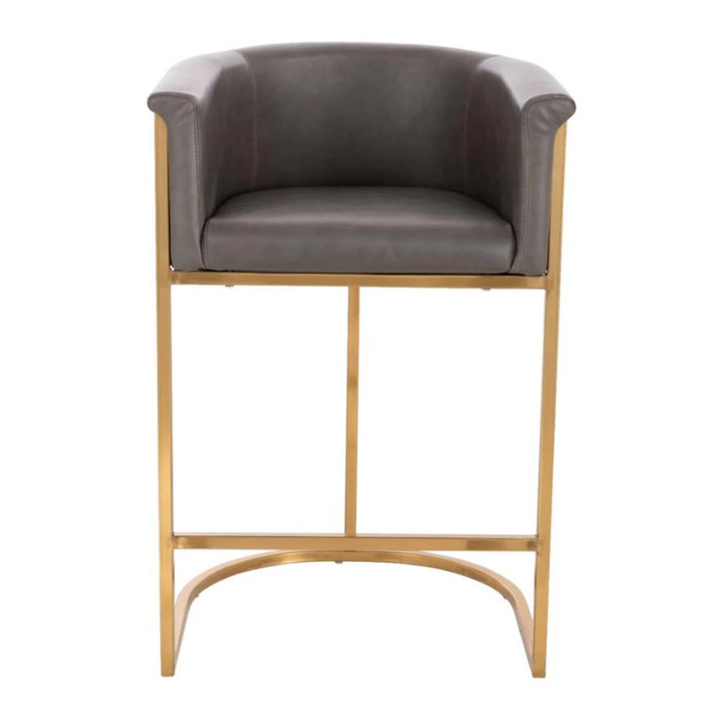 Tabouret de comptoir Coronel Pu, Gris