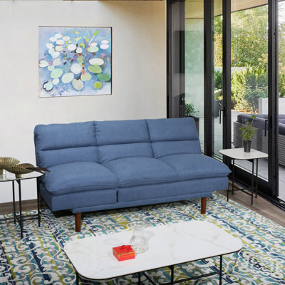 Lukasina 76.38'' Upholstered Convertible Sofa