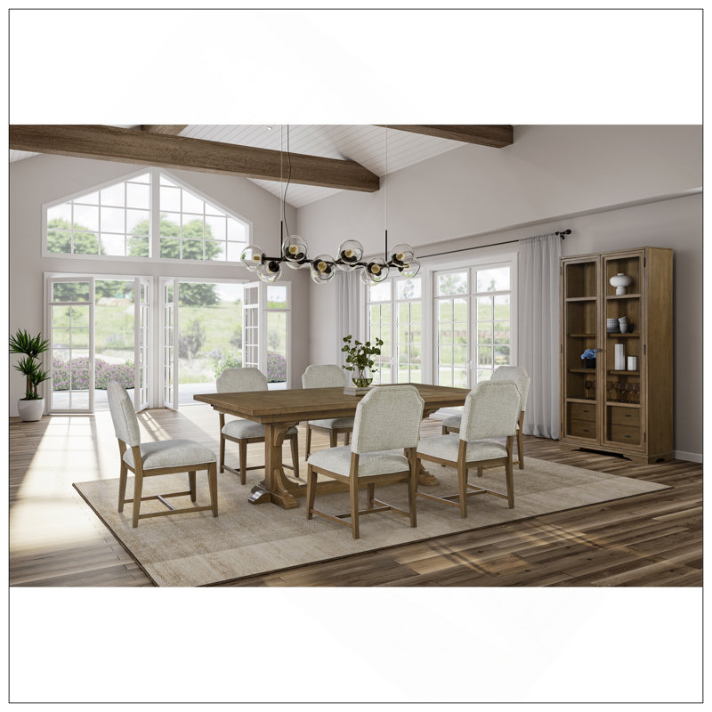 Tall Display Cabinet - Almod, Almond