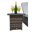 Ashyra 78.7 cm Long Reclining Double Chaise with Cushions and with Table