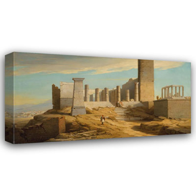 «View of Greek Classical Ruins» par Florent Mols - Art mural sur toile tendue avec châssis