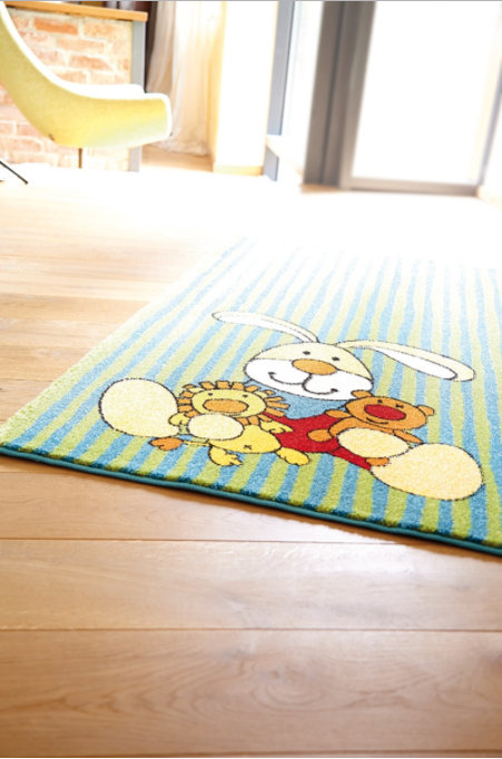 Semmel Bunny Green Area Rug