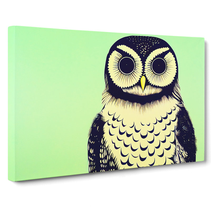 The Astonishing Owl - Wrapped Canvas, 40cm H x 60cm W x 3cm D