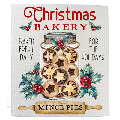 Christmas Bakery Cookies Mince Pie SWEDISH DISH CLOTH ( Set Of 2) -  The Holiday Aisle®, 1C0A5672C6154D1DB55371C0BF7FA46F