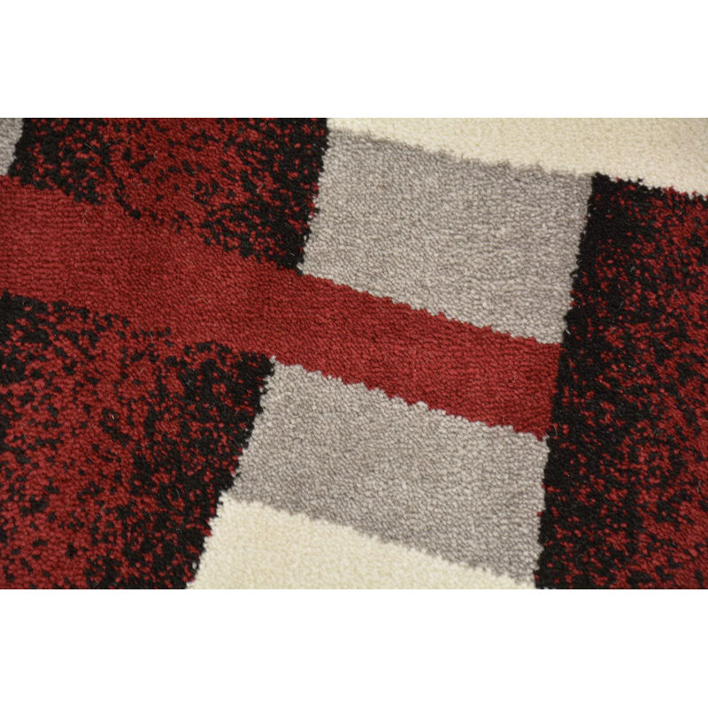 Taradale Geometric Gray Area Rug, Rectangle 4'11" x 6'11"