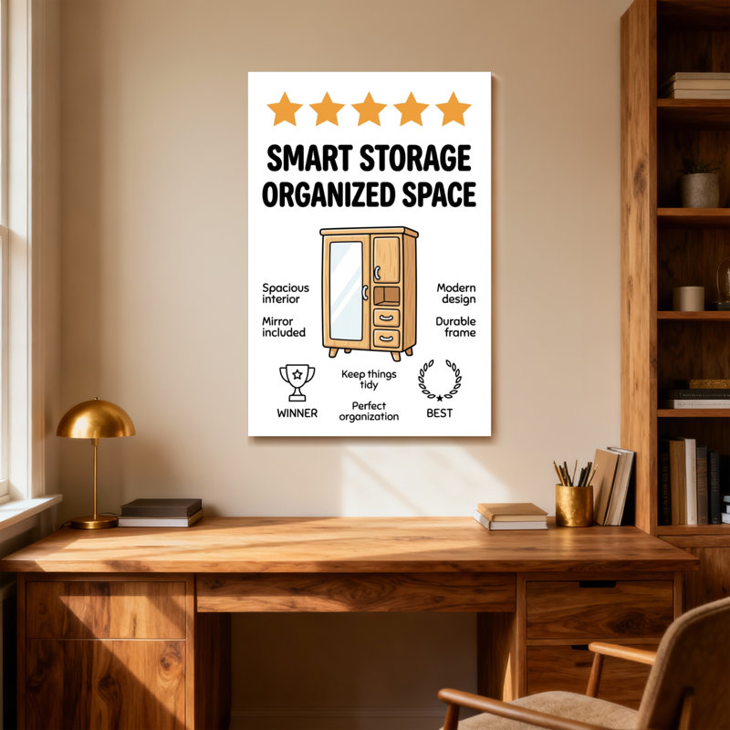 Bain et buanderie Espace de rangement intelligent, H 20 po x l 30 po