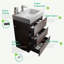 Meuble-lavabo autoportant de 24 po avec évier, grand meuble-lavabo autoportant pour salle de bain moderne, lavabo une pièce sans drain ni robinet, pré-assemblé-107238840-107238838