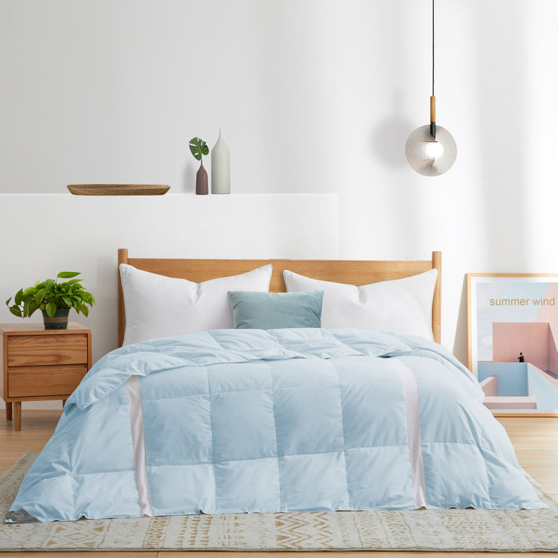 Fill Power Duck, King Down Comforter, White