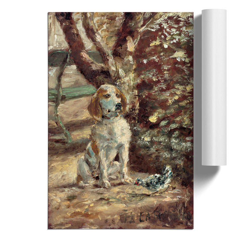 The Artist's Dog by Henri De Toulouse-Lautrec - No Frame Painting, 30cm H x 21cm W x 0.1cm D