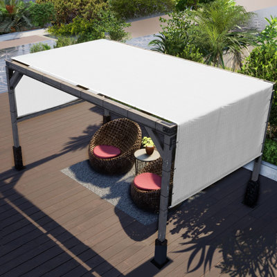 Colourtree Pergola Cover High Density Shade Replacement Canopy with Stainless Steel Weighted Rod