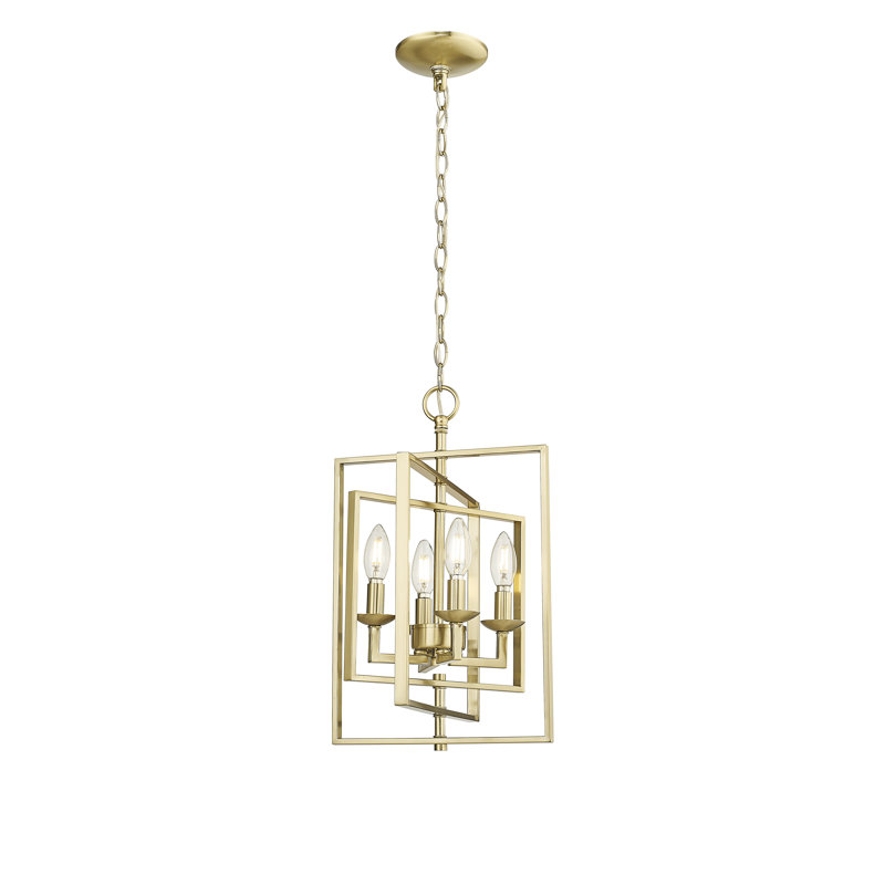 Ryburn 4 - Light Modern Gold Geometric Pendant