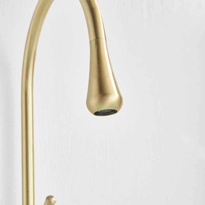 Robinet pour salle de bain à poignée simple avec drain