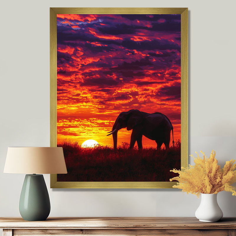 Imler - animaux, art mural, H 20 po x l 12 po, Reproduction encadrée d'une seule photo, Doré