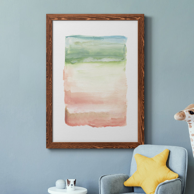 Skye I - Peinture sur toile encadrée, H 31,5 po x l 23,5 po x P 1,5 po, Toile avec cadre érable