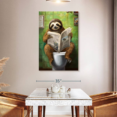 Ketti Sloth On A Toilet