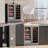 30" 33-Bottle & 80-Can Dual Zone Wine & Beverage Cooler, 6 Cu.Ft., Built-In & Freestanding Refrigerator, 36–72°F, Amber/Blue/White LED, 9-Adjustable Shelves, Anti-Fingerprint, Hidden Hinges, Carbon Filter, Compressor & Fan Cooling Wine Fridge