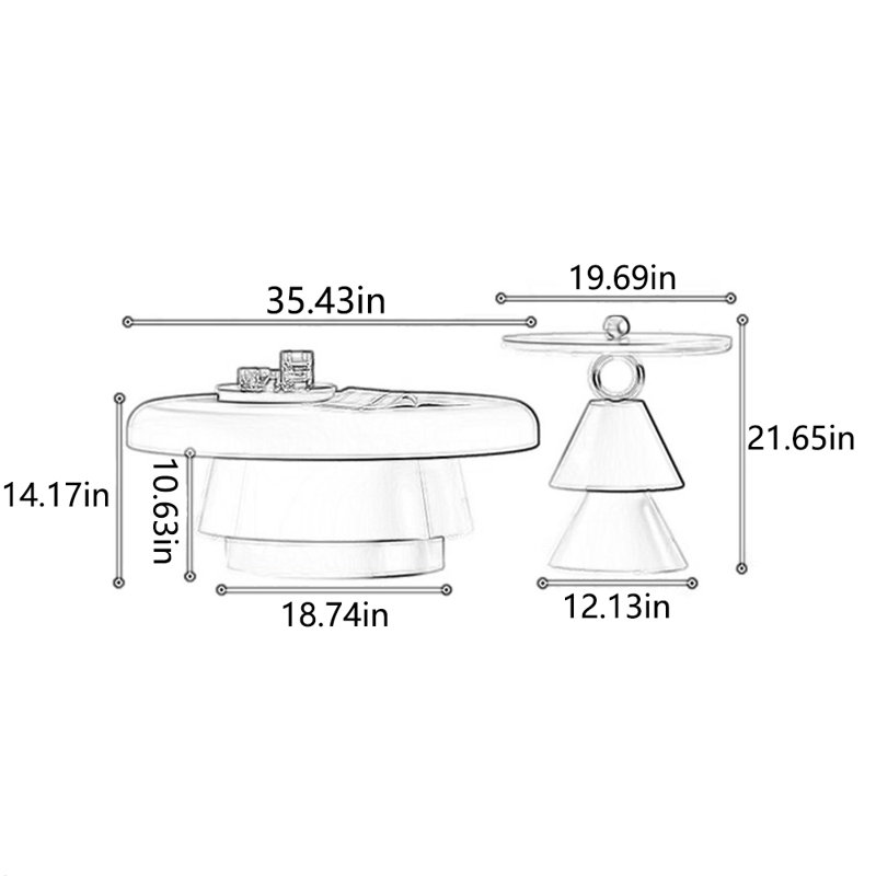 Advanced creative multi-functional tea table