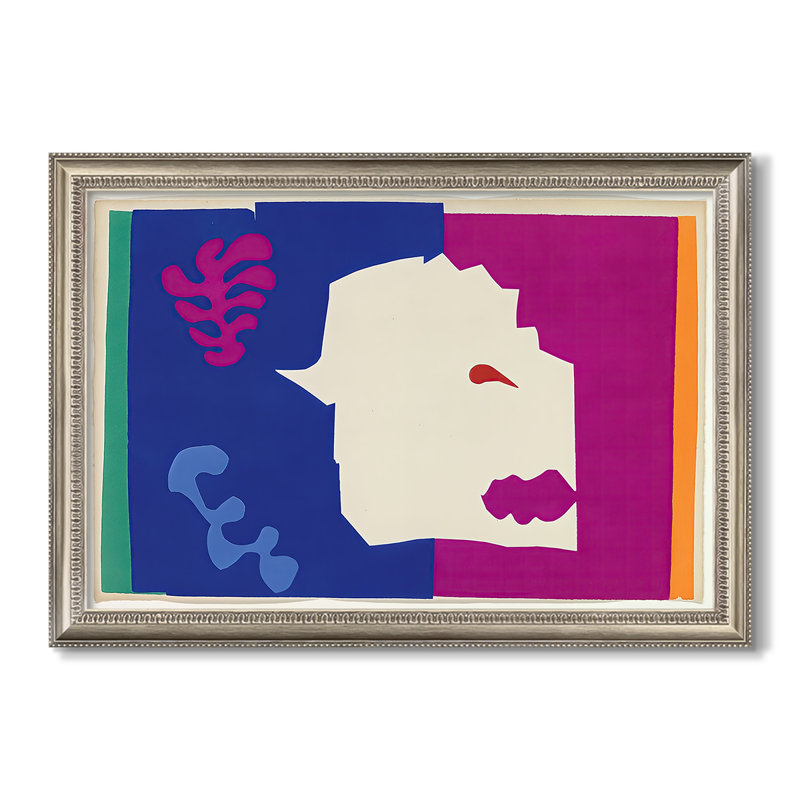 0-Henri Matisse-Custom Framed Canvas, 28X40, No, Beaded Pewter Satin