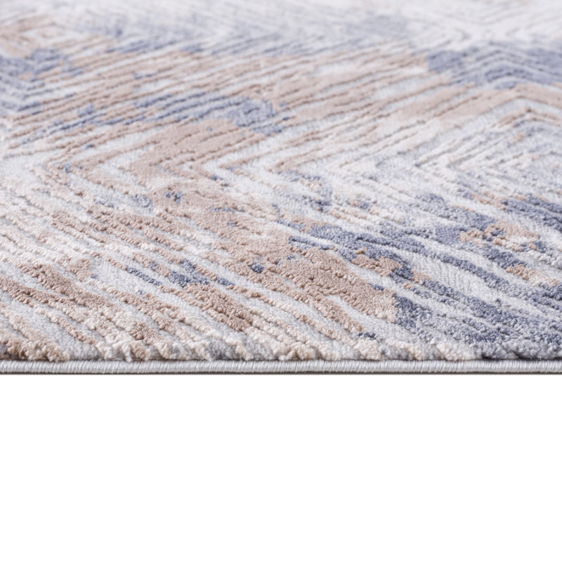 Rug Branch Marisol 3' x 5' (2'8" x 4'8") Navy/Beige Abstract Indoor Doormat Rug, Transitional, Medium Pile, Stain-Resistant Entry Carpet - Front Door, Mudroom, Hallway and Kitchen