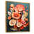 Toile avec cadre flottant or