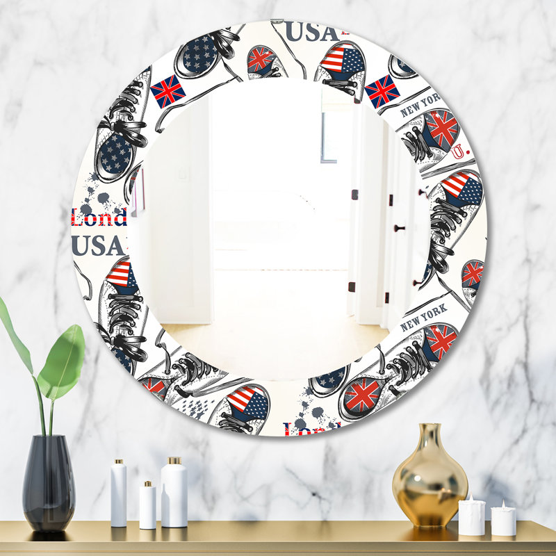 Miroir décoratif UK London, H 31,5 po x l po