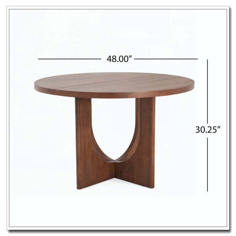 Table de salle à manger 48 ", Noyer