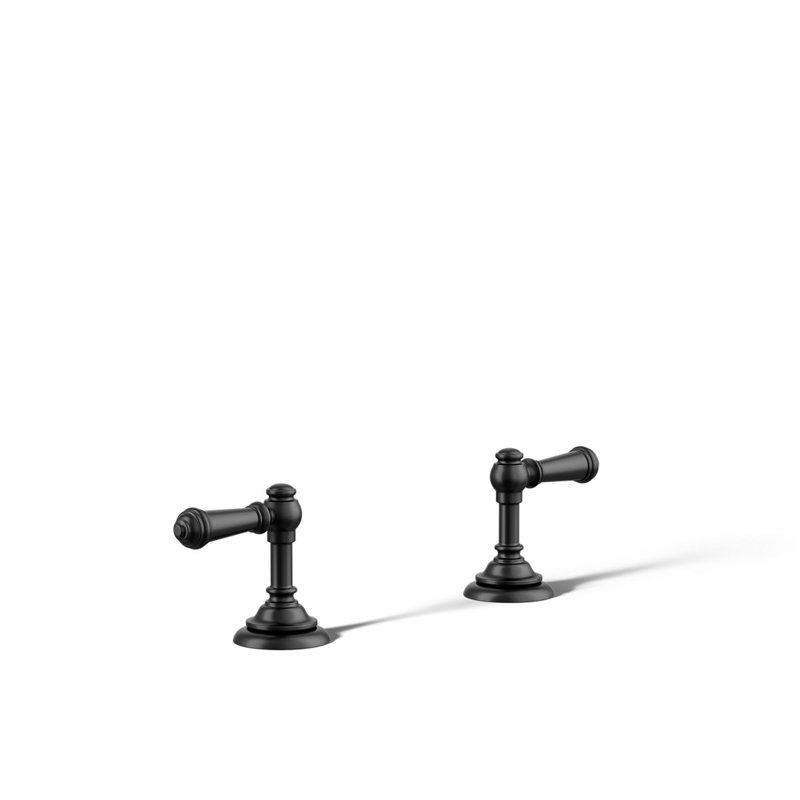 Artifacts Deck-Mount Bath Lever Handle Trim, Noir mat