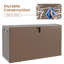 Boîte de rangement en résine 99Gallon Brown