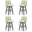 Tabouret de bar et de comptoir pivotant en bois massif Malakeh-1036082126-1036082115