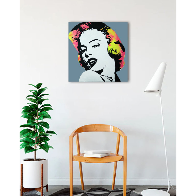 «Marilyn Monroe Lady Luck» par Pop Art Queen, impression sur toile tendue, H 24 po x l 24 po x P 1,5 po