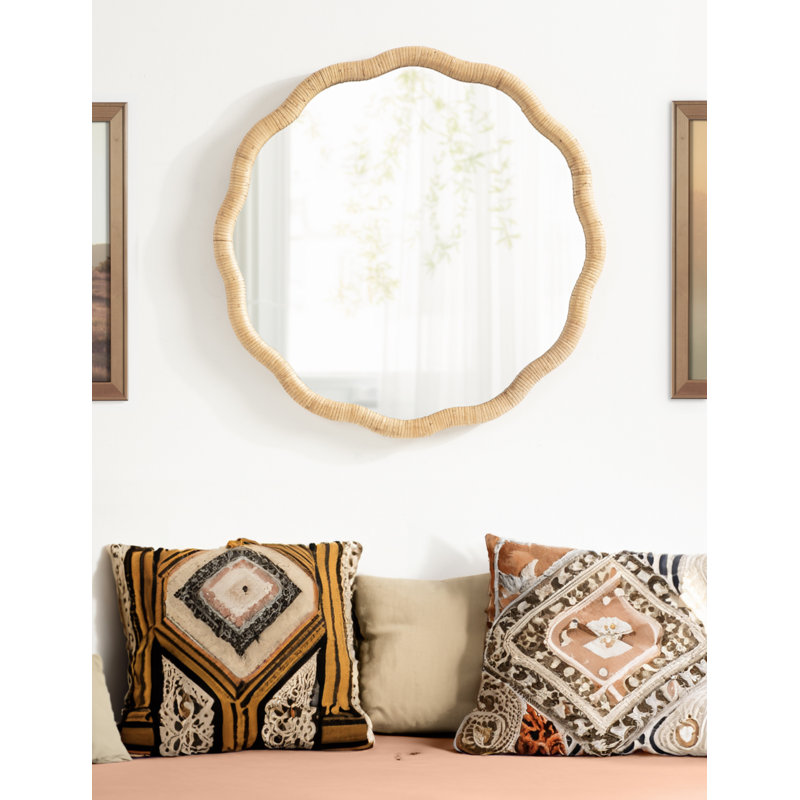 Miroir de salle de bain festonné, 26 po x 26 po