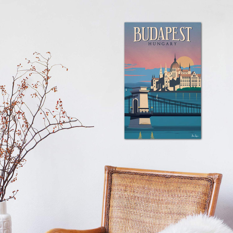 Budapest - Wrapped Canvas Print, 45.72cm H x 30.48cm W x 1.91cm D