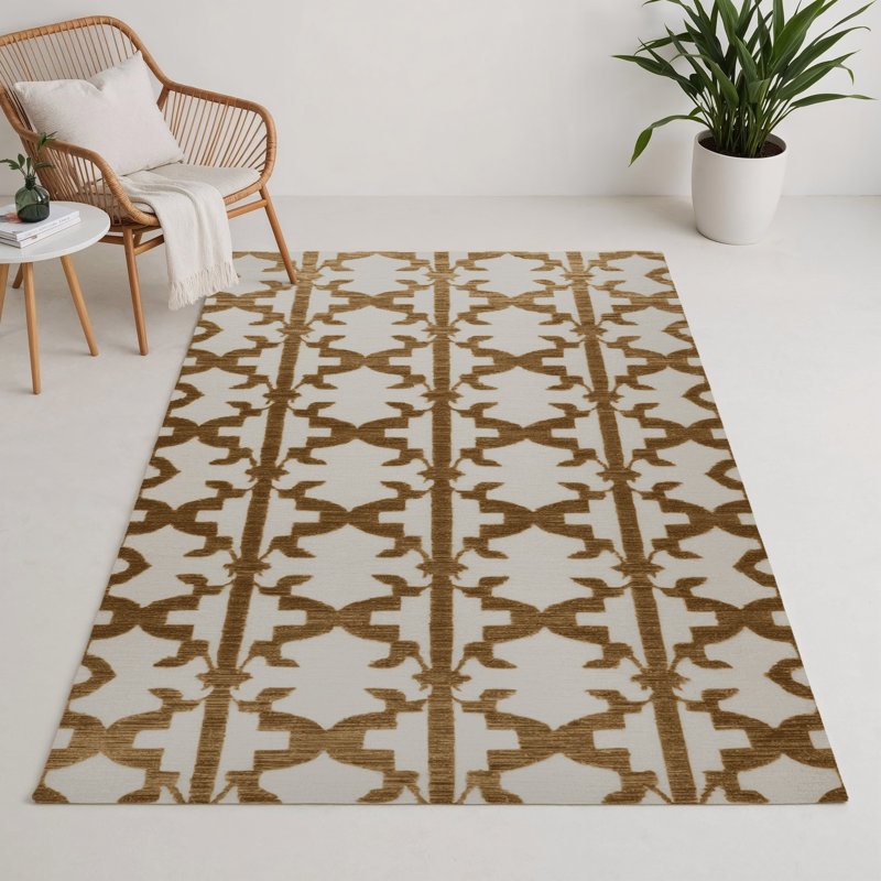 Tapis gris intérieur et extérieur Trellis, Rectangle 5 pi x 7 pi