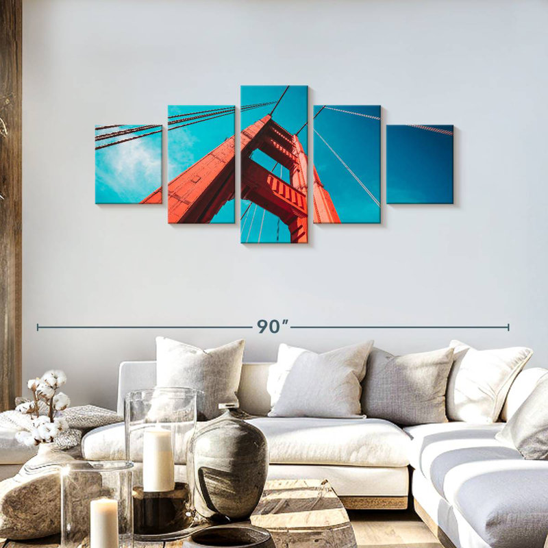 Gate Bridge Cables, 30" H x 68" W