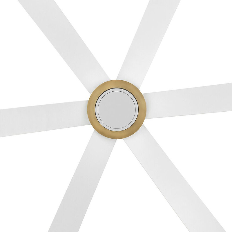 Hinkley Andros LED Ceiling Fan, Matte White, White
