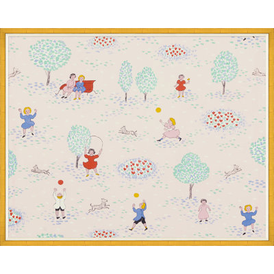 Playing In The Park Print by Paule Marrot