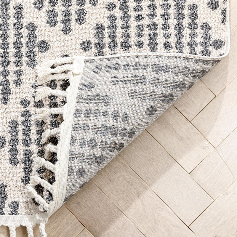 Loop-De-Loop Geometric Synthetic Area Rug, Rectangle 120 x 180cm
