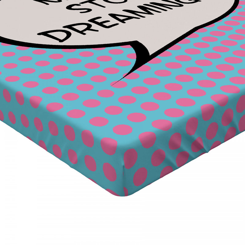 Microfiber Polka Dots Fitted Sheet, Full Fitted Sheet