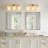 3-light dimmable glass iron mirror headlight