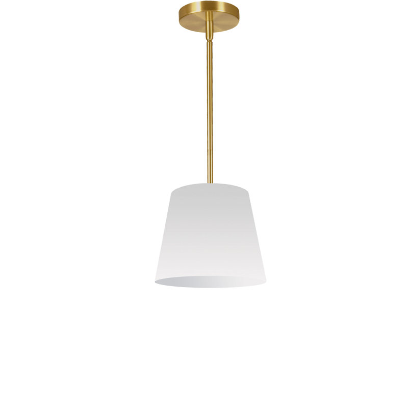 Oversized Drum 1 Light Drum Cylinder Pendant, White, 14" H x 14" W x 14" D