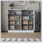 Commode en bois blanc avec 8 tiroirs spacieux, parfaite pour le rangement dans la chambre à coucher et le salon, avec rangement de grande capacité de 47,2 po de largeur