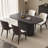 62.99" Modern Oval Black Dining Table Set with 4 Chairs for Kitchen, Bar, Living Room-1768396269-1768396264